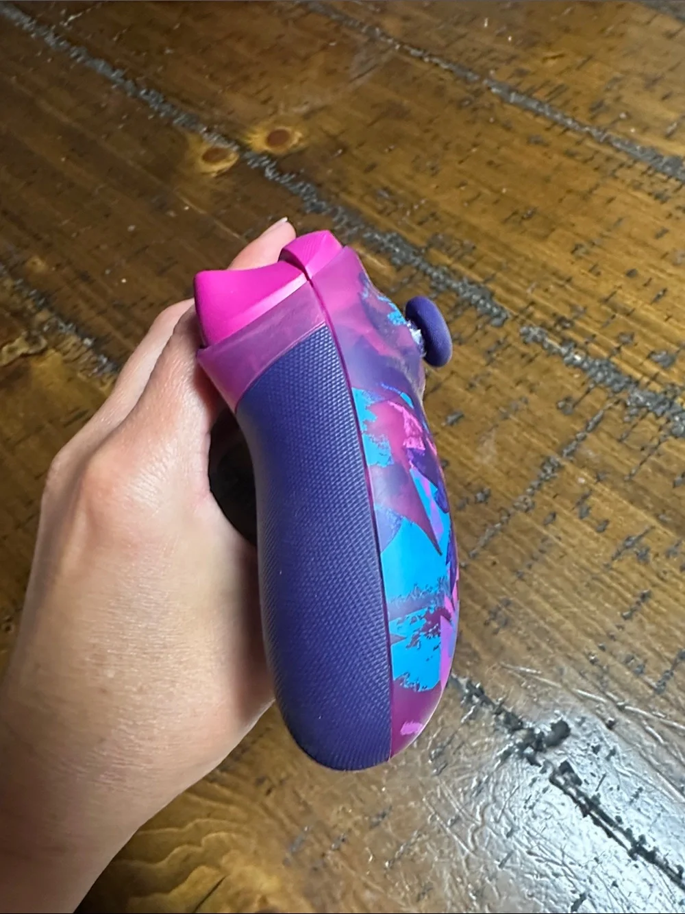 Pink & Teal Wireless Game Controller - Xbox Style
